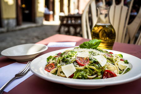 A Feast for the Senses: Mouthwatering Italian Salad to Satisfy Your Cravings, ai generativeの素材