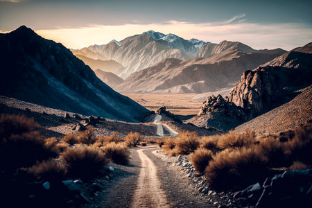 The Road Less Traveled: Exploring the Majestic Beauty of Mountainous Landscapesの素材