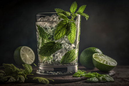 Raise a Glass to Happy Hour with a Perfectly Crafted Mojito Cocktailの素材