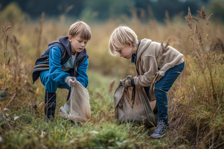 Raising Environmental Awareness: Kids Leading the Way in Environmental Responsibilityの素材
