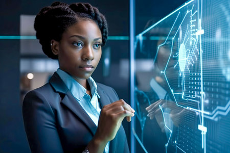 Breaking Boundaries: A Black Woman's Impact in the High-Tech World of Holographic Display Technologyの素材