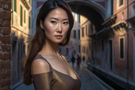 "Exploring the Diversity of Europe: An Alluring Asian Model's Cultural Adventureの素材