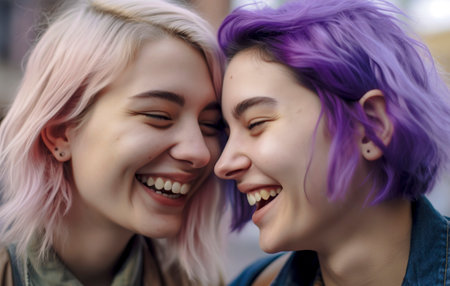 Forever Friends: Capturing Joyful Moments with the Bestie Squad in a Happy Selfieの素材