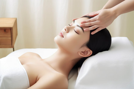 Graceful Serenity: Embracing Tranquility through a Balinese Massage Journey for the Beautiful Womanの素材