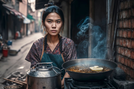 Asian Street Food Delight: An Authentic Culinary Experience with a Skilled Local Chefの素材