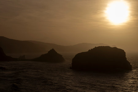 Discovering the Mystical Charms of Sanjuan de Gaztelugatxe on the Cantabrian Coastの写真素材