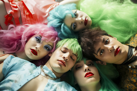 A Riot of Colors: An Eclectic Collection of Wigs and Accessoriesの素材