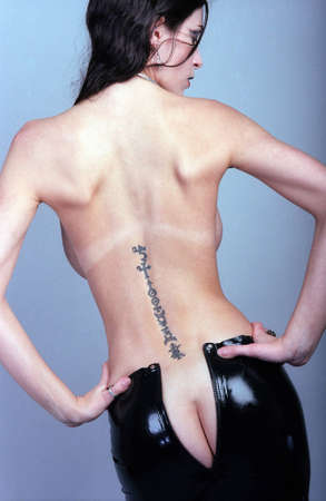 attractive fetish modelの写真素材