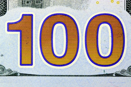 American currency one hundred dollar bills - Finance and banking conceptの写真素材