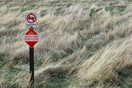 No Off-Road Vehicles Signの写真素材