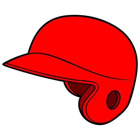 Baseball Helmetのイラスト素材