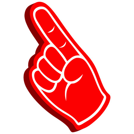 3D Foam Fingerのイラスト素材