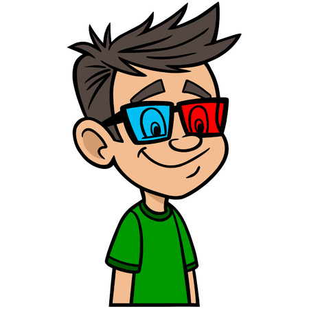 3D Glassesのイラスト素材