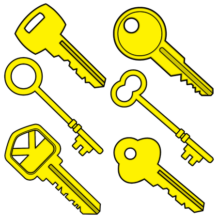 Assorted Keysのイラスト素材