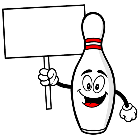 Bowling Pin with Signのイラスト素材