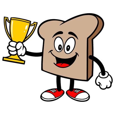 Bread Slice with a Trophyのイラスト素材