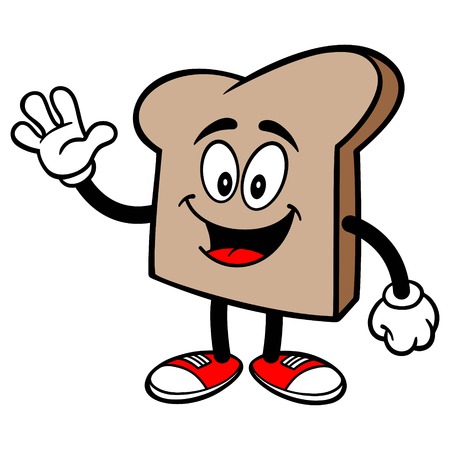 Bread Slice Wavingのイラスト素材