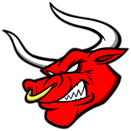 Bull Mascotのイラスト素材