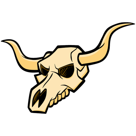 Bull Skullのイラスト素材