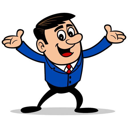 Businessman Presentingのイラスト素材