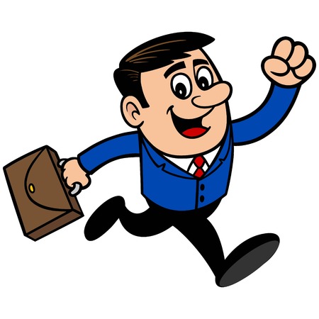 Businessman Runningのイラスト素材