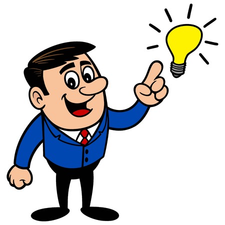 Businessman with an Ideaのイラスト素材
