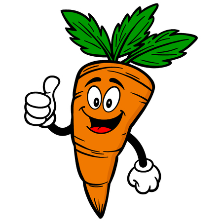 Carrot with Thumbs Upのイラスト素材