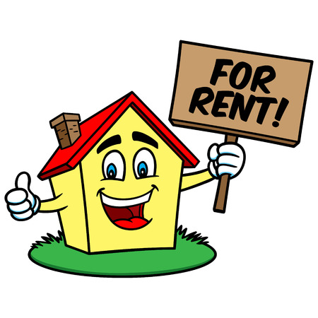 Cartoon House For Rentのイラスト素材