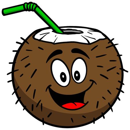 Coconut Drink Mascotのイラスト素材