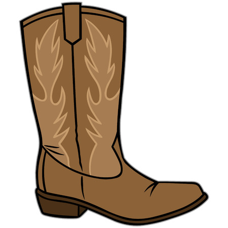 Cowboy Bootのイラスト素材
