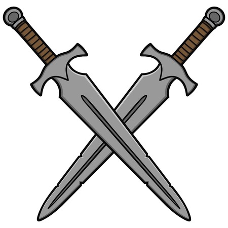 Crossed Broadswordsのイラスト素材