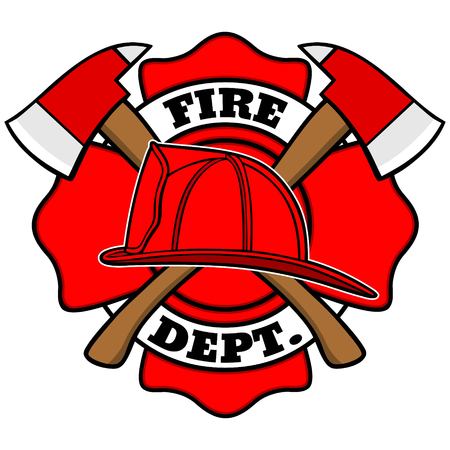 Firefighter Badgeのイラスト素材