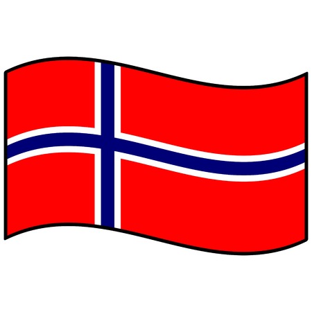 Flag of Norwayのイラスト素材