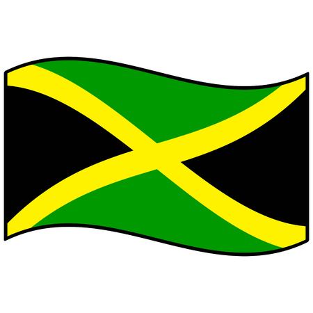 Flag of Jamaicaのイラスト素材