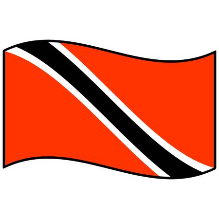 Flag of Trinidad and Tobagoのイラスト素材