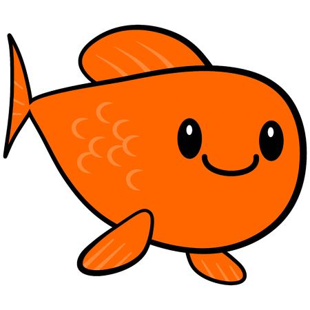 Kawaii Goldfishのイラスト素材