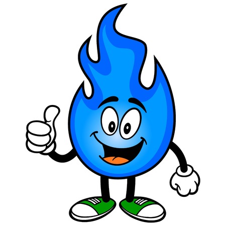 Natural Gas with Thumbs Upのイラスト素材