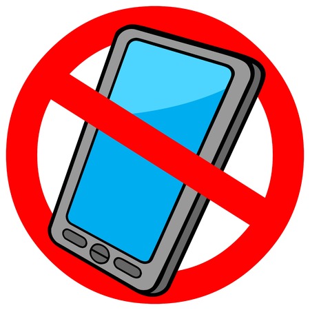 No Cellphone Signのイラスト素材