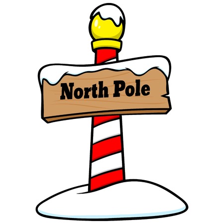 North Pole Signのイラスト素材