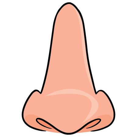 Nose Front Viewのイラスト素材