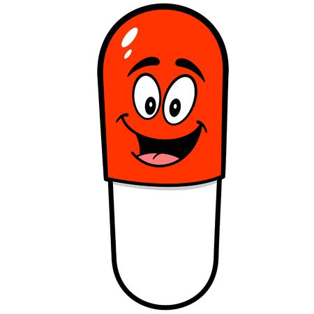 Pill Mascotのイラスト素材