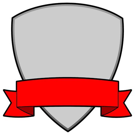 Shield and Bannerのイラスト素材