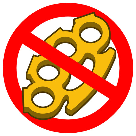 No Brass Knucklesのイラスト素材