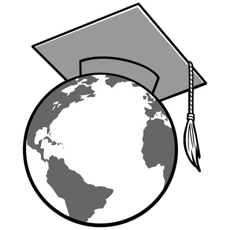 Foreign Exchange Student Icon Illustrationのイラスト素材