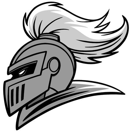 Knight sports mascot illustration.のイラスト素材