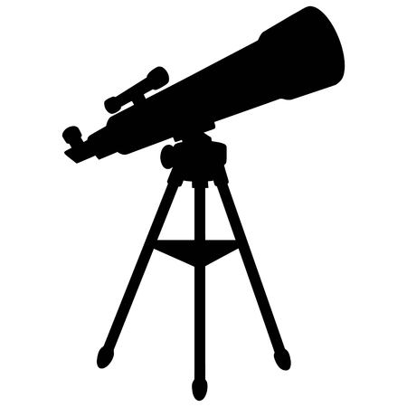 Telescope Silhouetteのイラスト素材