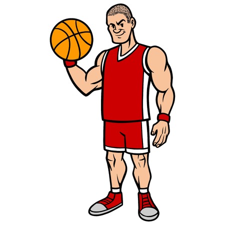 Basketball Player Stanceのイラスト素材