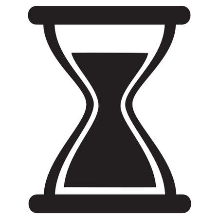 Hourglass Icon - A cartoon illustration of an Hourglass Icon.