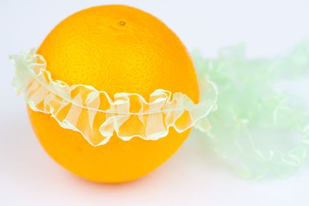 Orange with bandの写真素材