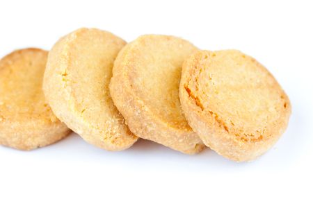Isolated vanilla cookiesの写真素材